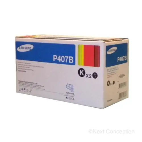 Su386a Sam Cltp407b 2Pk Black Toner Crtg 1