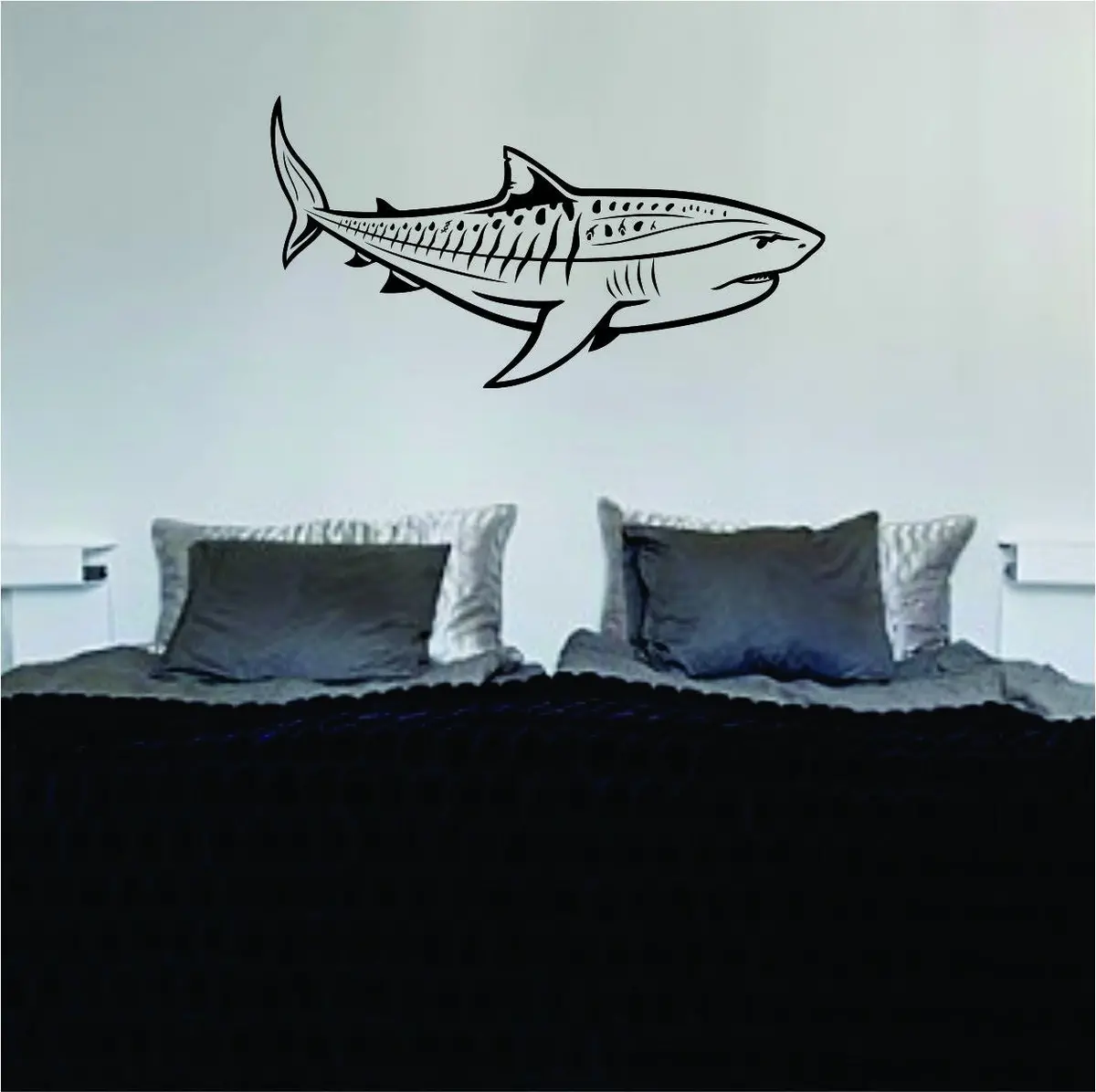 Shark Version 6 Design Animal Decal Sticker Wall Vinyl Decor Art 1