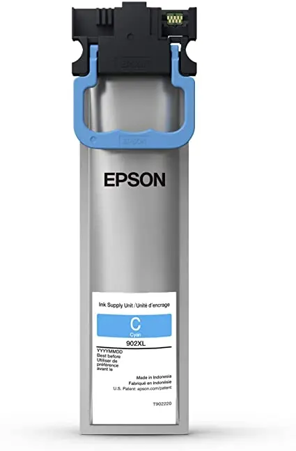 T902xl220 Epson T902 Hi Cap Cyan Ink Workforce Pro Wf-C5210 1