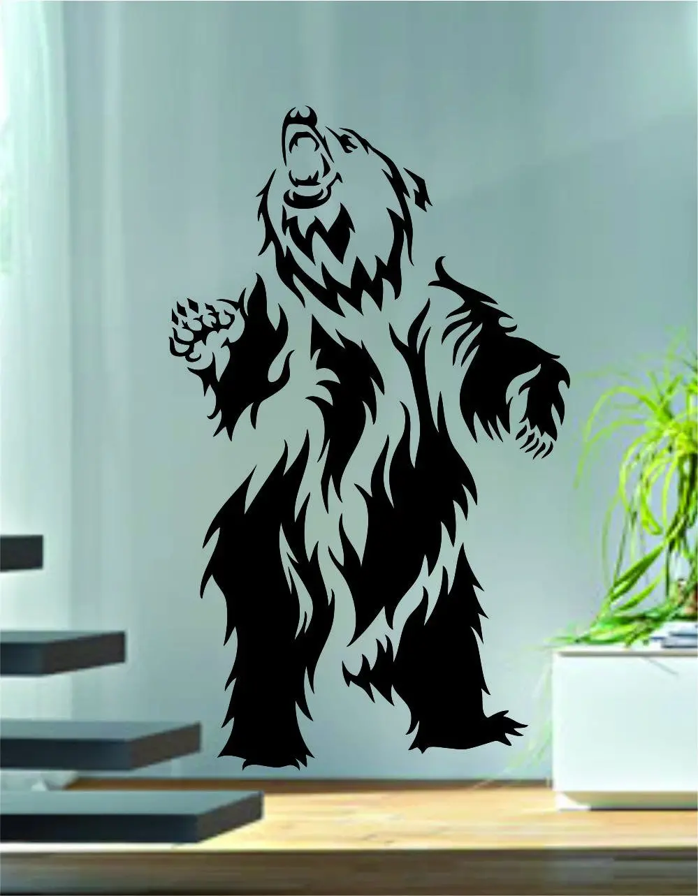 Bear Tribal Design Decal Sticker Wall Vinyl Decor Art 1