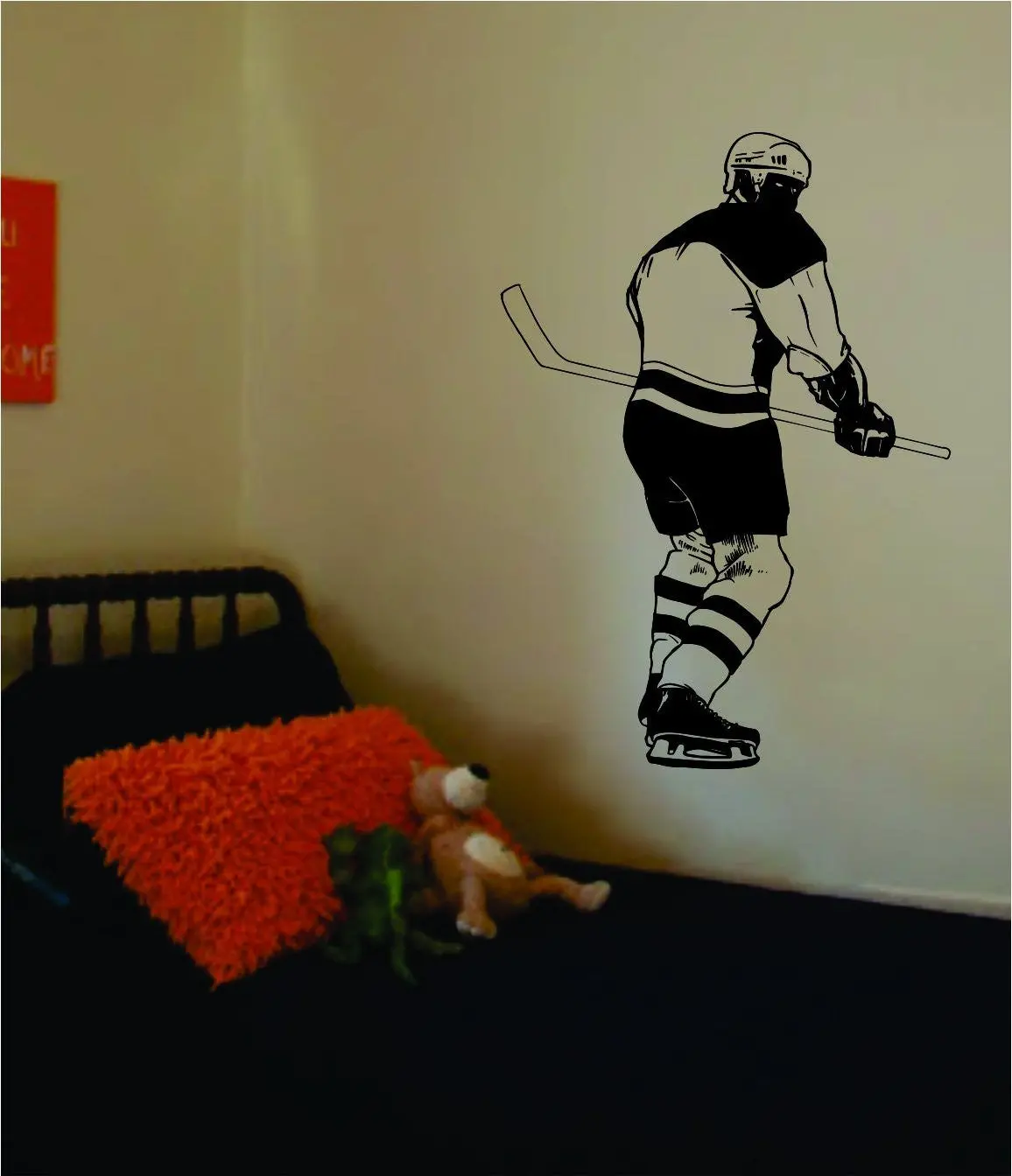 Hockey Player Version 4 Sports Design Decal Sticker Wall Vinyl Decor Art 1