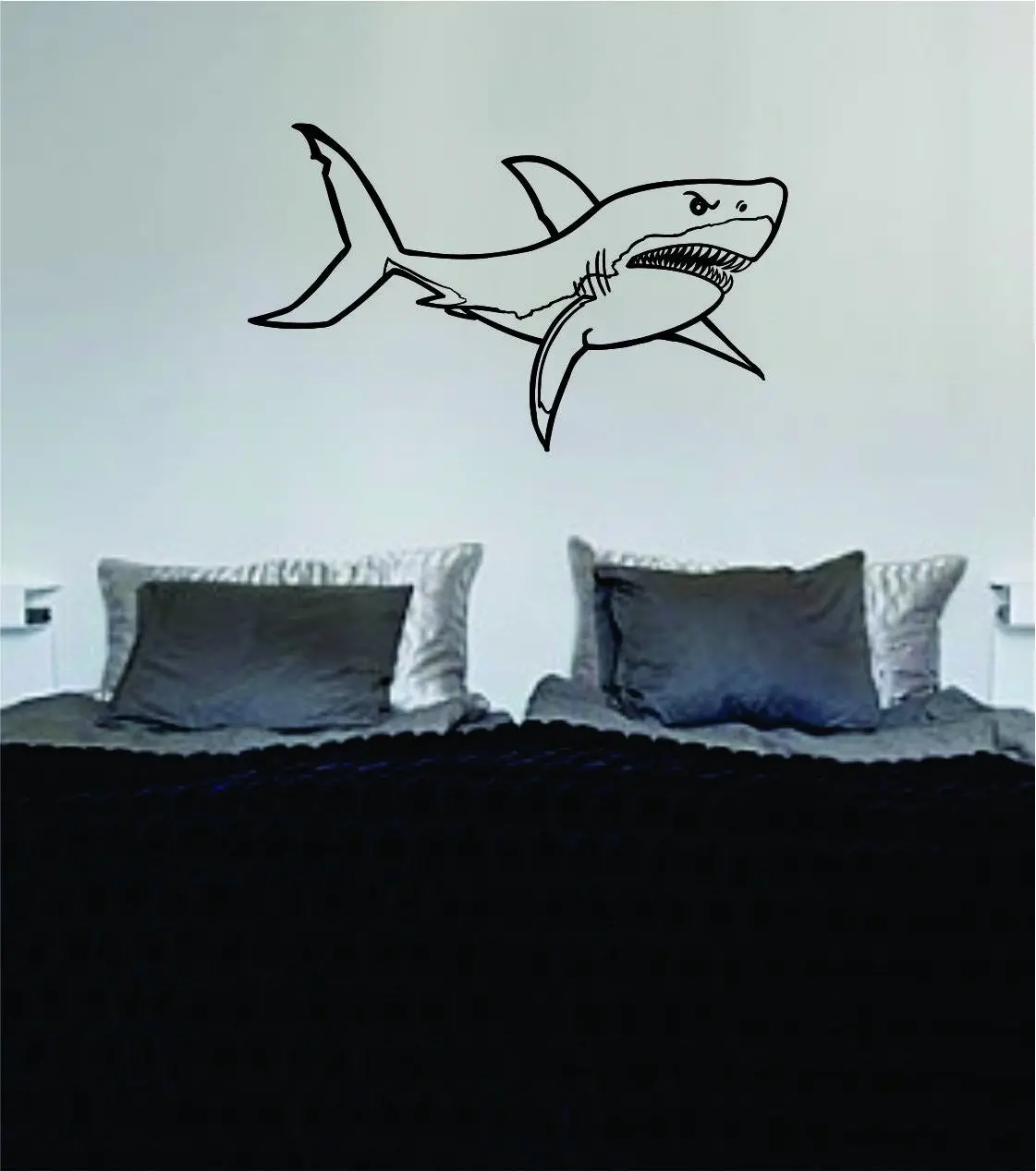 Shark Version 8 Design Animal Decal Sticker Wall Vinyl Decor Art 1