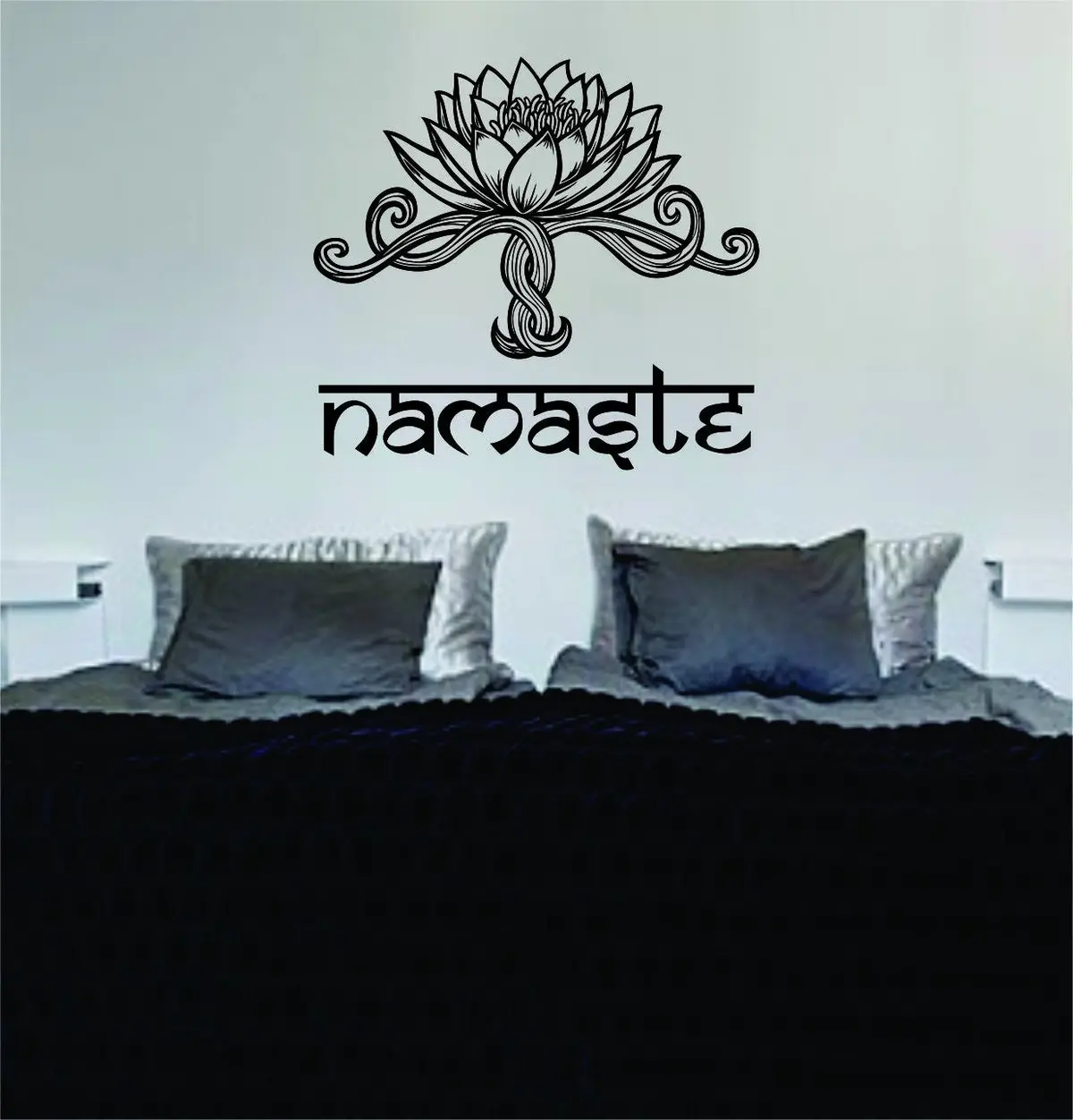 Namaste Lotus Flower Version 1 Design Sports Decal Sticker Wall Vinyl Decor Art Om 1