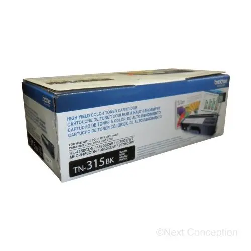 Tn315bk Brother Tn315bk High Yield Toner Cartridge  Black 1