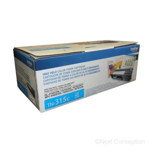Tn315c Brother Tn315c High Yield Toner Cartridge  Cyan 1