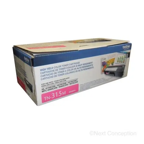 Tn315m Brother Tn315m High Yield Toner Cartridge  Magenta 1