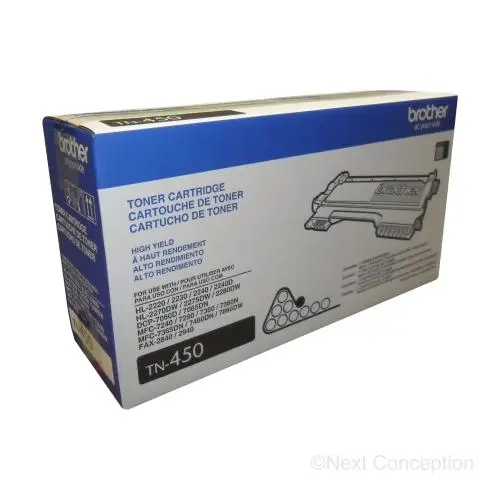 Tn450 Toner Cartridge High Yield For Hl2240 / Hl2270dw 1