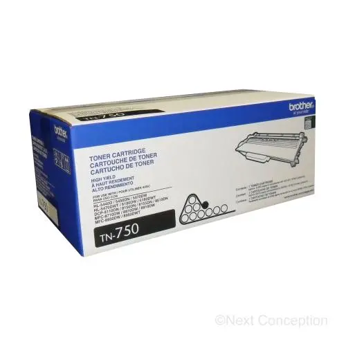 Tn750 Brother Toner Hl5450dn/5470Dn/6180Dw , Mfc8510dn/8710D 1