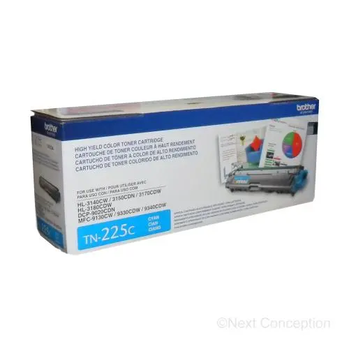 Tn225c Cyan High Yield Toner For Brother Hl3140cw 1
