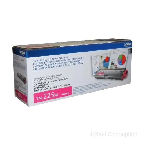 Tn225m Magenta High Yield Toner For Brother Hl3140cw 1