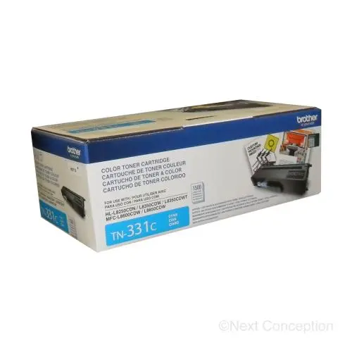 Tn331c Brother Cyan 1.5K Toner For Hll8350cdw/Mfcl8850cdw 1