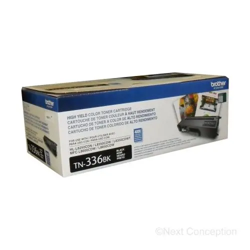 Tn336bk Brother Black 4K Toner For Hll8350cdw/Mfcl8850cdw 1