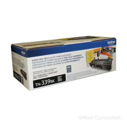 Tn339bk Brother Black Toner 6K For Mfcl9550cdw/Hll9200cdw 1