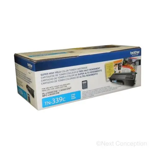 Tn339c Brother Cyan Toner 6K For Mfcl9550cdw/Hll9200cdw 1