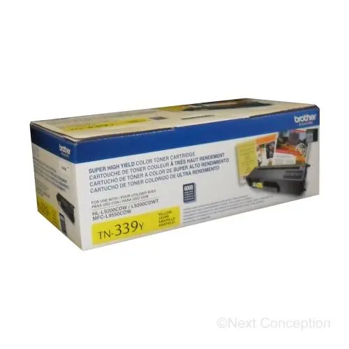 Tn339y Brother Yellow Toner 6K For Mfcl9550cdw/Hll9200cdw 1