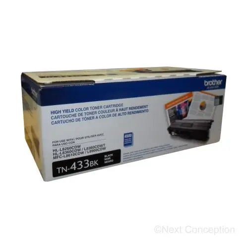Tn433bk Blk 4.5K Toner For Hll9310cdw/Mfcl9570cdw/Mfcl8610 1