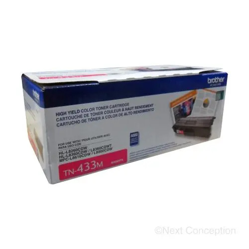 Tn433m Magenta 4K Toner For Hll9310cdw/Mfcl9570cdw/Mfcl8610c 1