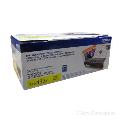 Tn433y Yellow 4K Toner For Hll9310cdw/Mfcl9570cdw/Mfcl8610cd 1