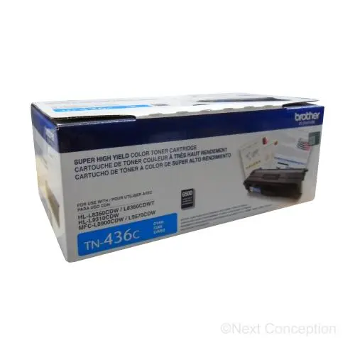 Tn436c Cyan 6.5K Toner Hll8360cdw, Hll9310cdw, Mfcl8900cdw, 1
