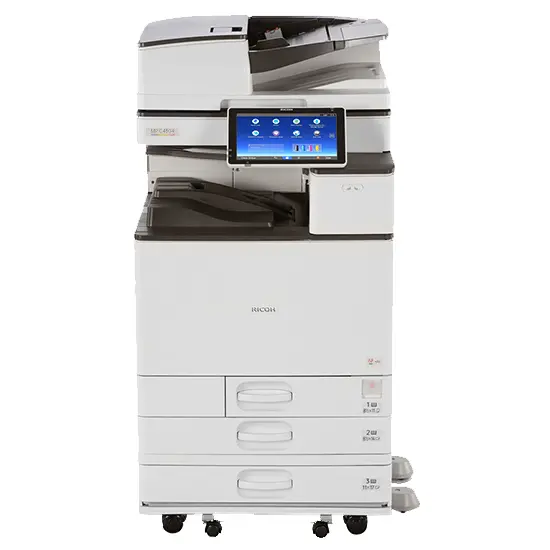 $65/Month Ricoh Mp C4504ex 45Ppm Office Color Laser Multifunction Printer Copier Scanner, Optional Fax, 11X17, 12X18 With 300Gsm, One-Pass-Duplex 1