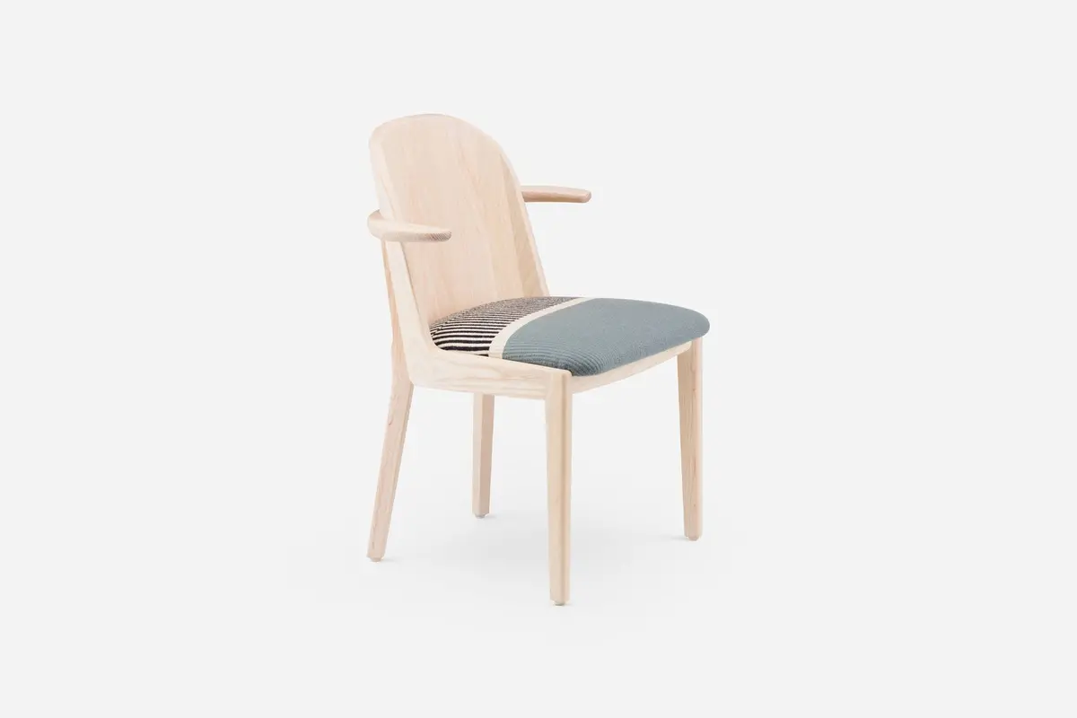 Twenty-Five Dining Armchair With Manta Gil Upholstery 1