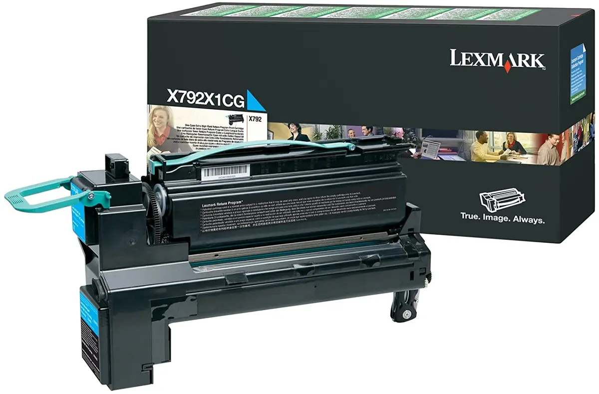 X792x1cg Lexmark X792 Cyan Extra High Yield Return Program 1
