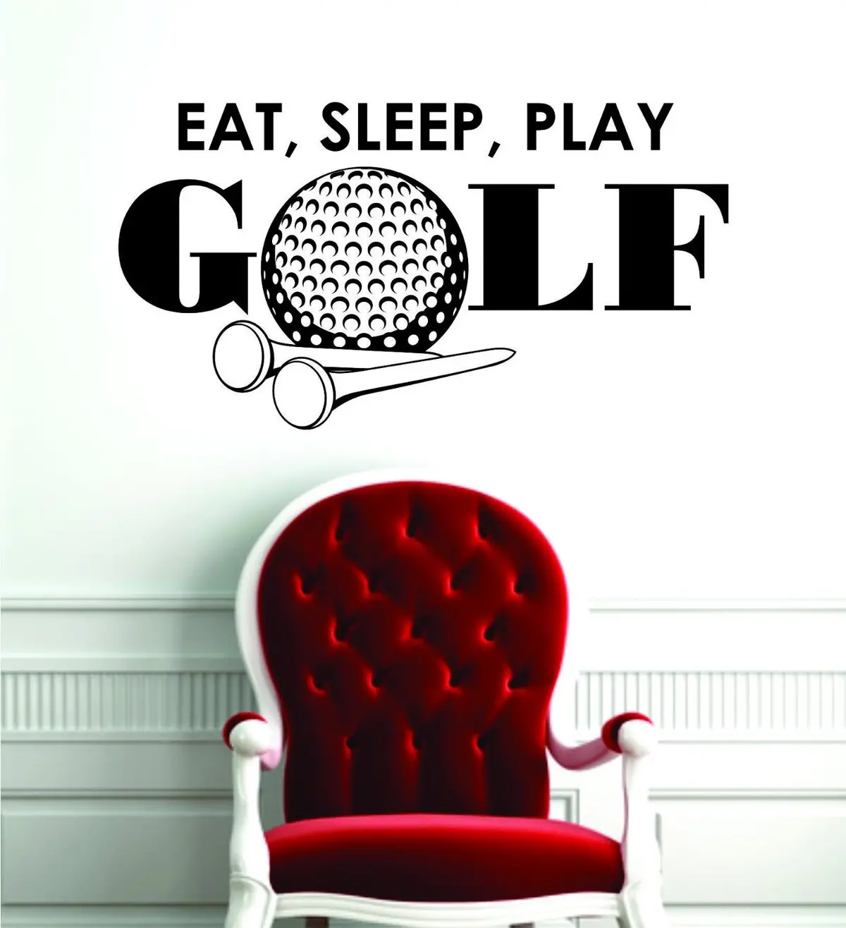 Eat Sleep Play Golf Design Sports Decal Sticker Wall Vinyl Decor Art 1
