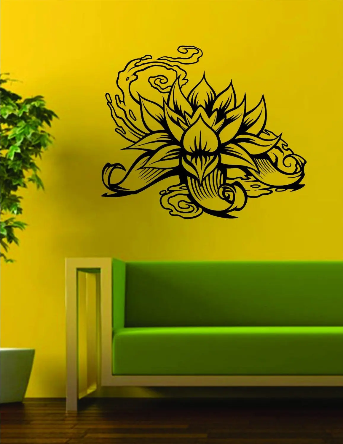 Lotus Flower Version 2 Design Sports Decal Sticker Wall Vinyl Decor Art Namste Om 1