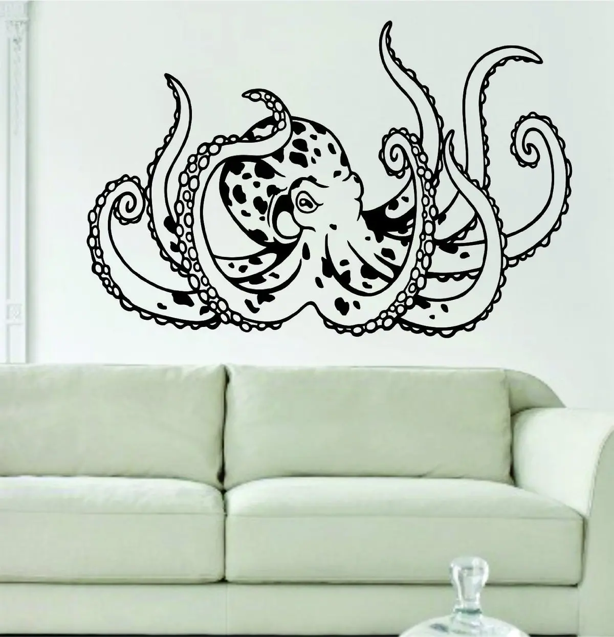 Octopus Version 6 Large Ocean Beach Animal Design Decal Sticker Wall Vinyl Decor Art 1