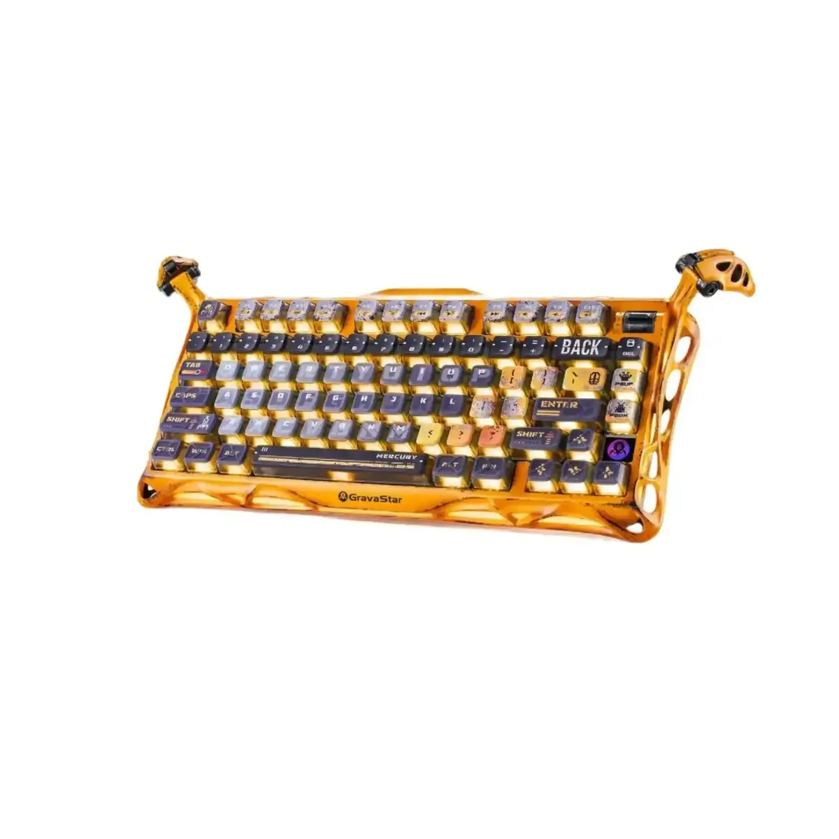 Gravastar - Mercury K1 Pro Special Edition Battle-Worn Yellow Wireless Mechanical Keyboard - Bezprzewodowa Klawiatura Mechaniczna 1