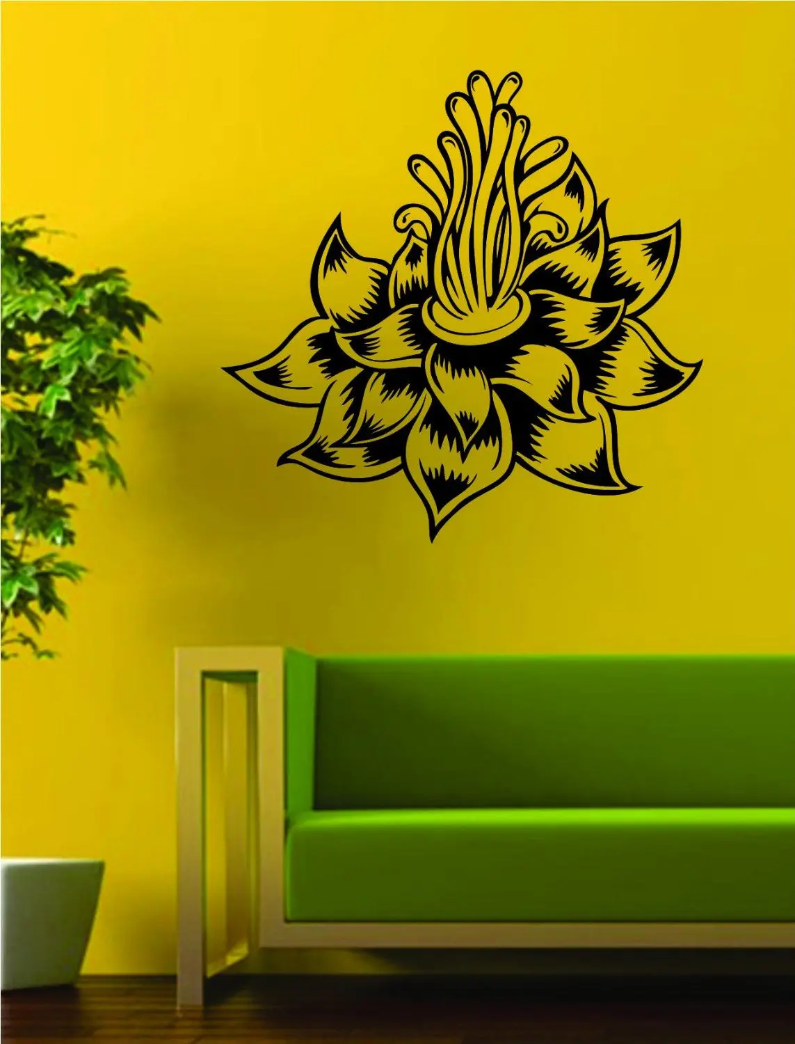 Lotus Flower Version 4 Design Sports Decal Sticker Wall Vinyl Decor Art Namste Om 1