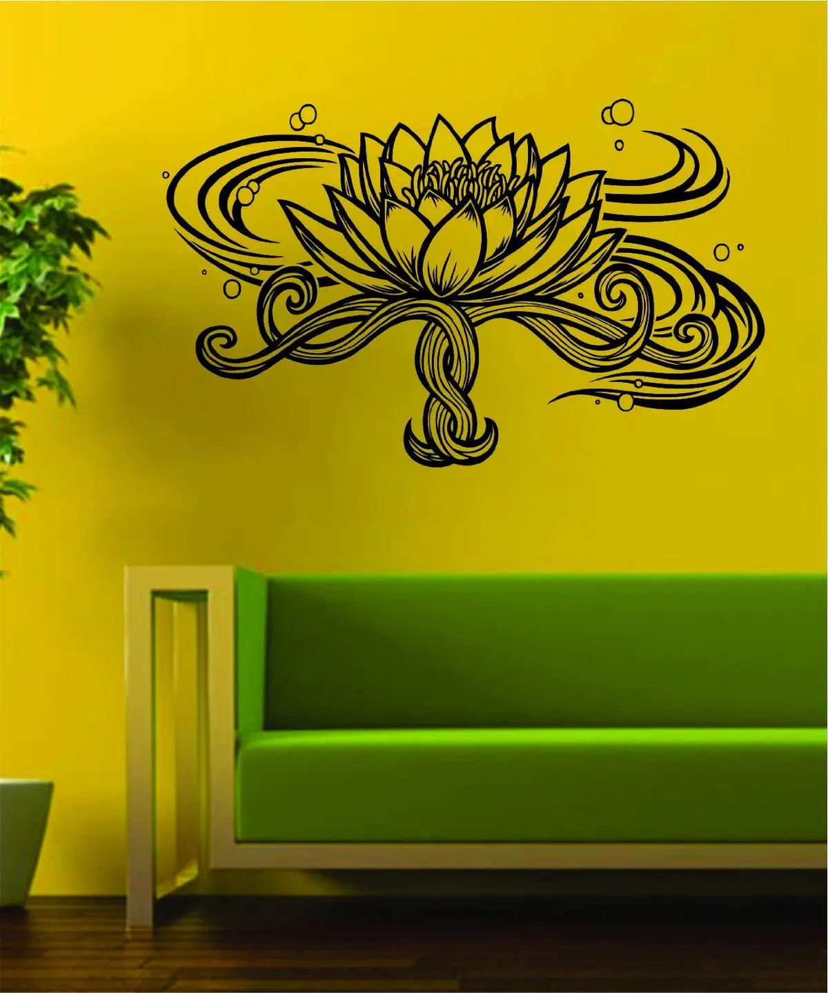 Lotus Flower Version 3 Design Sports Decal Sticker Wall Vinyl Decor Art Namste Om 1