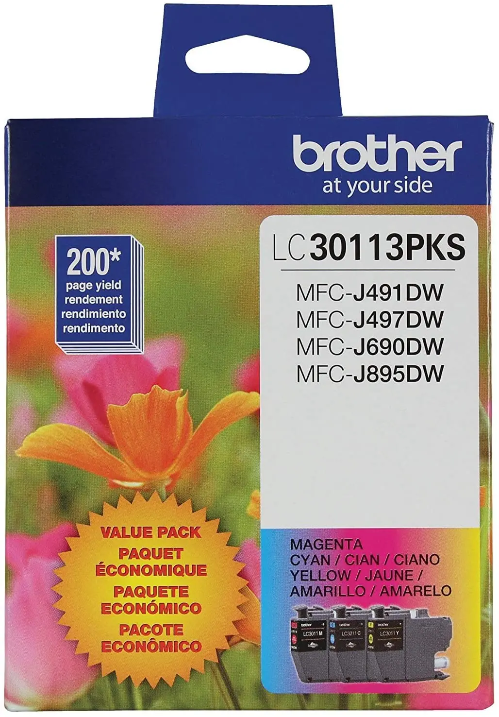 Lc30113pks C/M/Y 3Pk Ink Formfcj491dw, Mfc690dw 0.2K/Ea 1