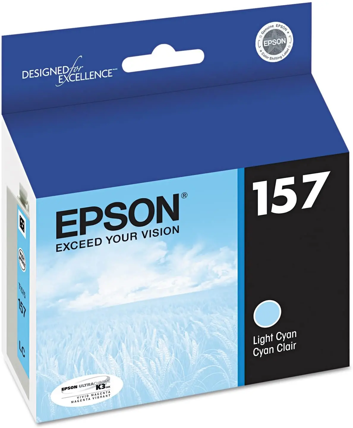 T157520 Epson Ultrachrome K3 Light Cyan Ink Crt Stylus R3000 1