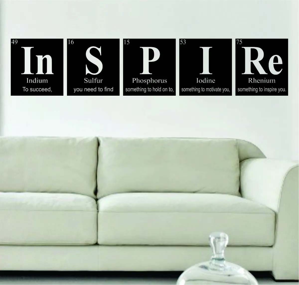 Inspire Periodic Table Science Design Decal Sticker Wall Vinyl Decor Art Home 1