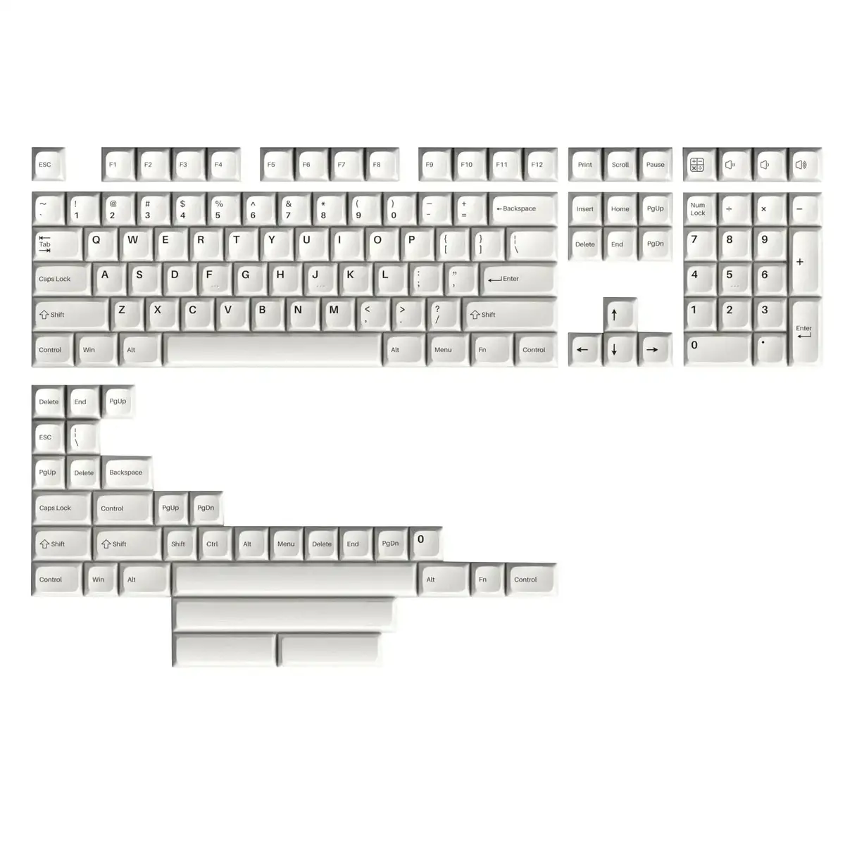 Keytok - Ivory Symphony Dye-Sub Kda Pbt Keycaps 1