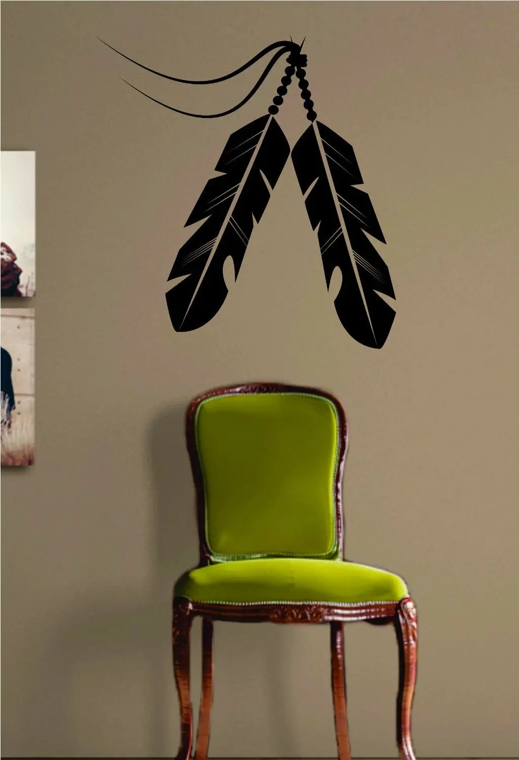 Feathers Version 1 Design Animal Decal Sticker Wall Vinyl Decor Art 1