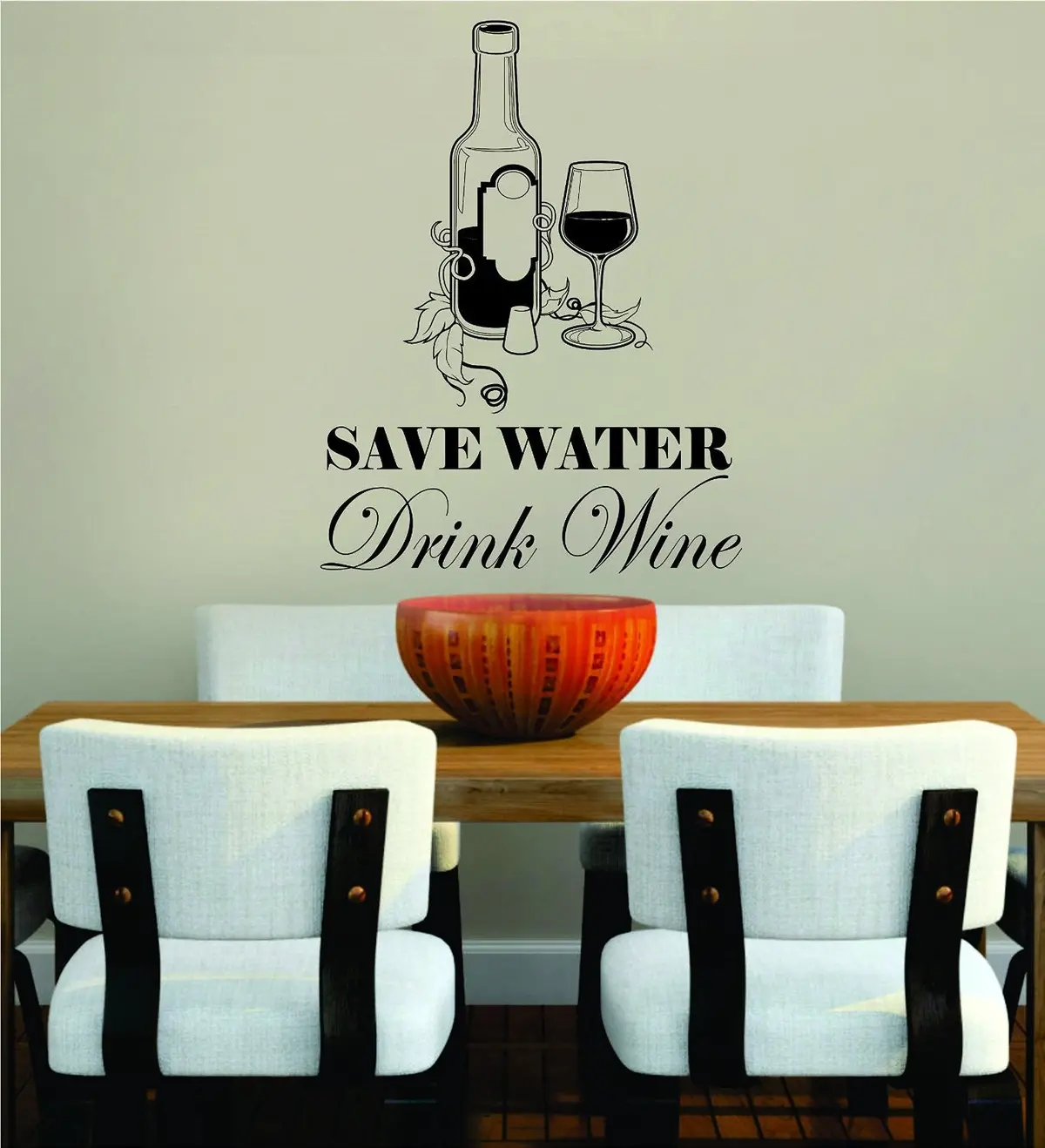 Save Water Drink Kitchen Bar Quote Man Cave Design Decal Sticker Wall Vinyl Decor Art 1