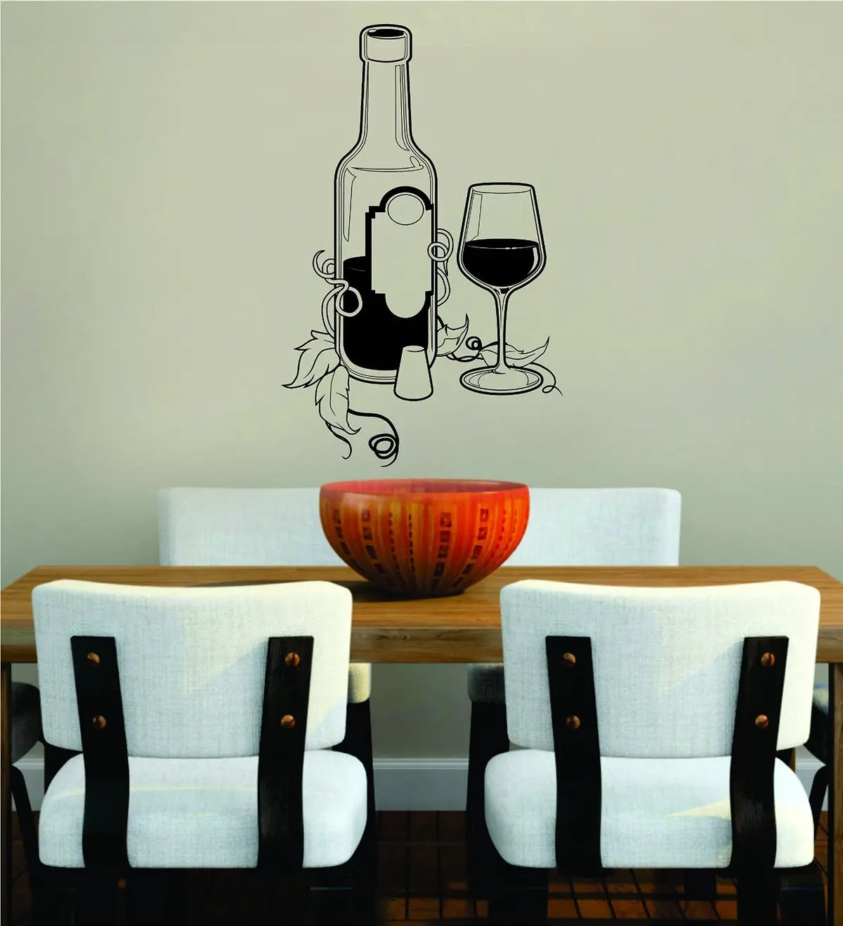 Bottle And Glass Kitchen Bar Man Cave Design Decal Sticker Wall Vinyl Decor Art 1