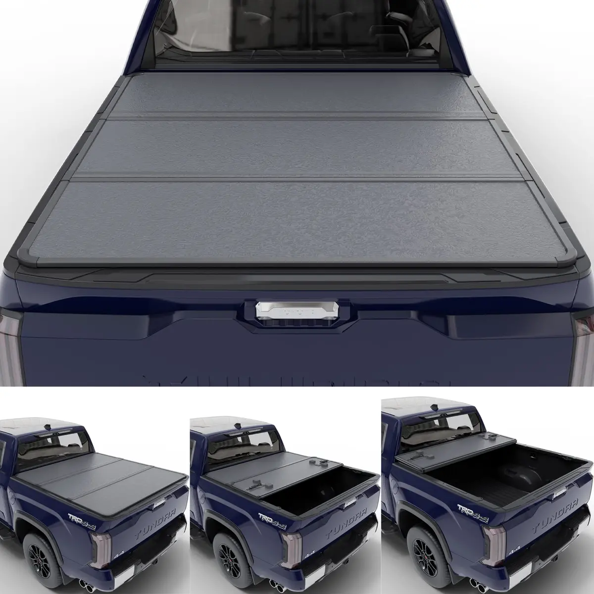 Trailfx Hard Trifold Tonneau Cover For Pickup Trucks - Fits 2022-2025 Toyota Tundra 1