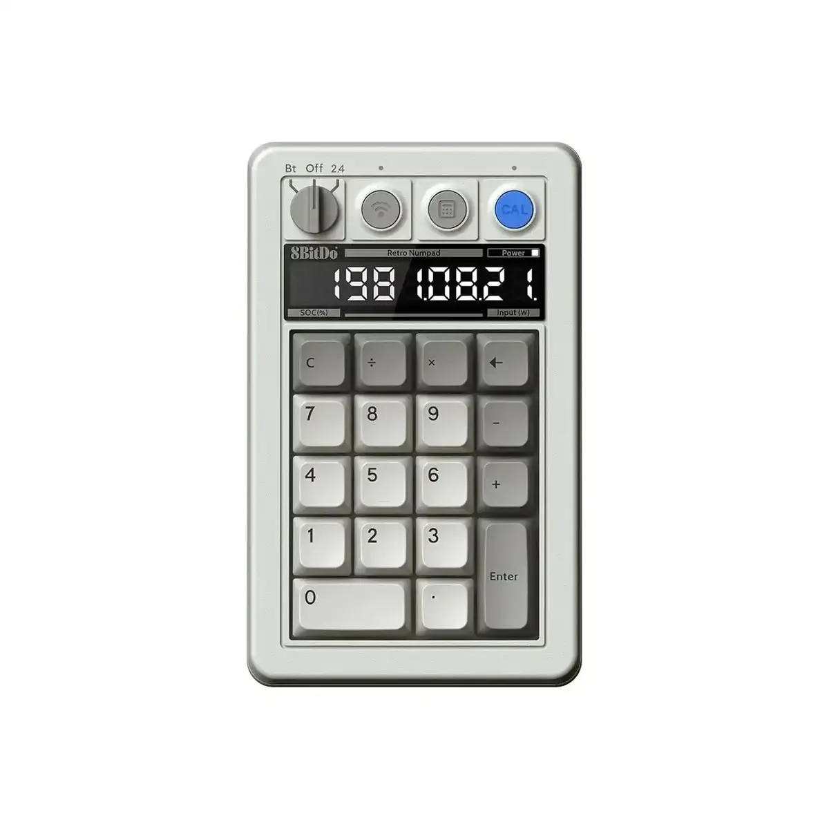 8Bitdo - Retro 18 Mechanical Numpad - Klawiatura Numeryczna Bezprzewodowa Retro Z Kalkulatorem 4