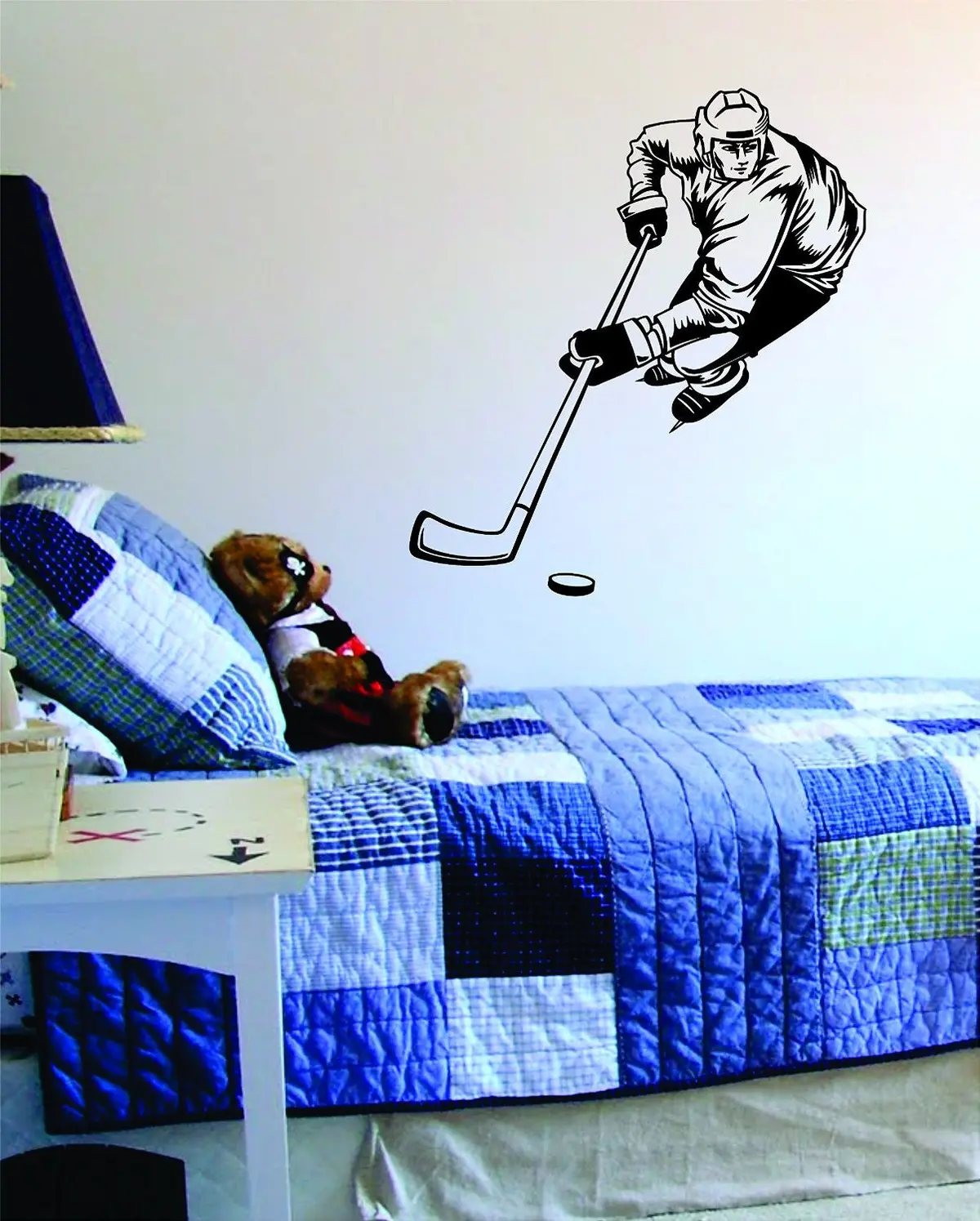 Hockey Player Version 3 Sports Design Decal Sticker Wall Vinyl Decor Art 1