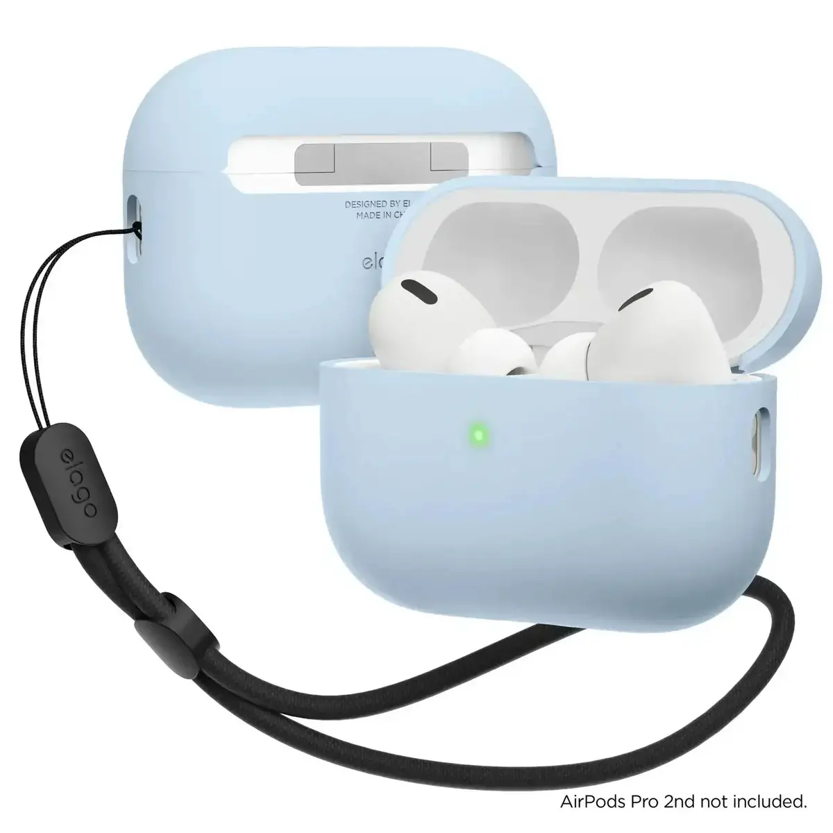 Elago - Liquid Hybrid Case With Nylon Lanyard For Airpods Pro 2 - Etui Silikonowe Na Airpods Pro 2 2