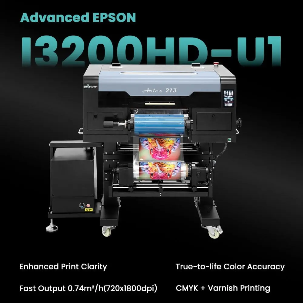 $195/Month Brand New Dtf Station Aries 213 Uv Dtf With I3200hd Printer 2-In-1 Printing And Laminating With Exceptional Colour Accuracy 1