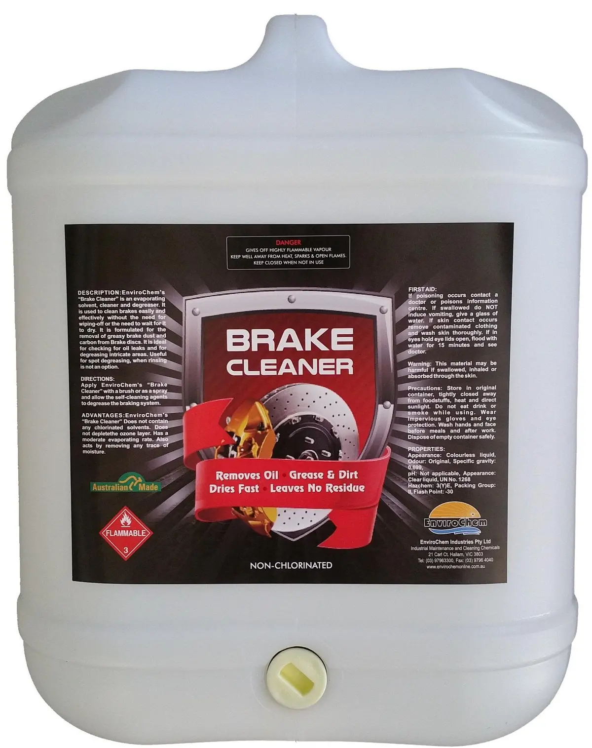 Brake Cleaner, Evaporating Solvent, Cleaner And Degreaser 2