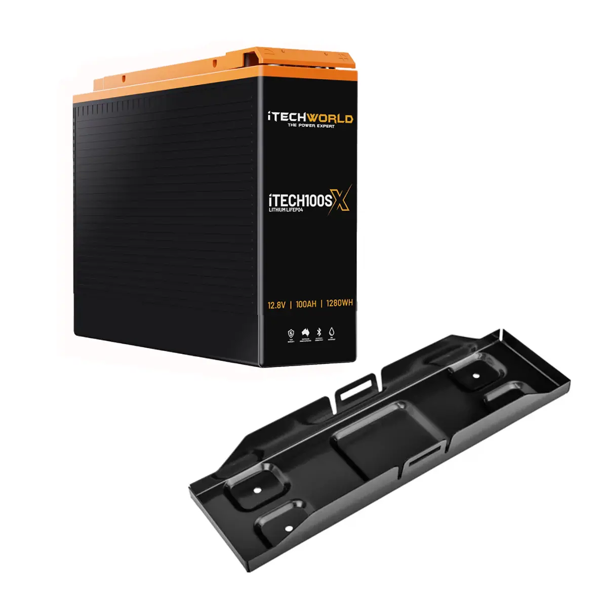 Itechworld | 100Ah Slim Lithium Lifepo4 Battery Bundle | With Battery Tray 1