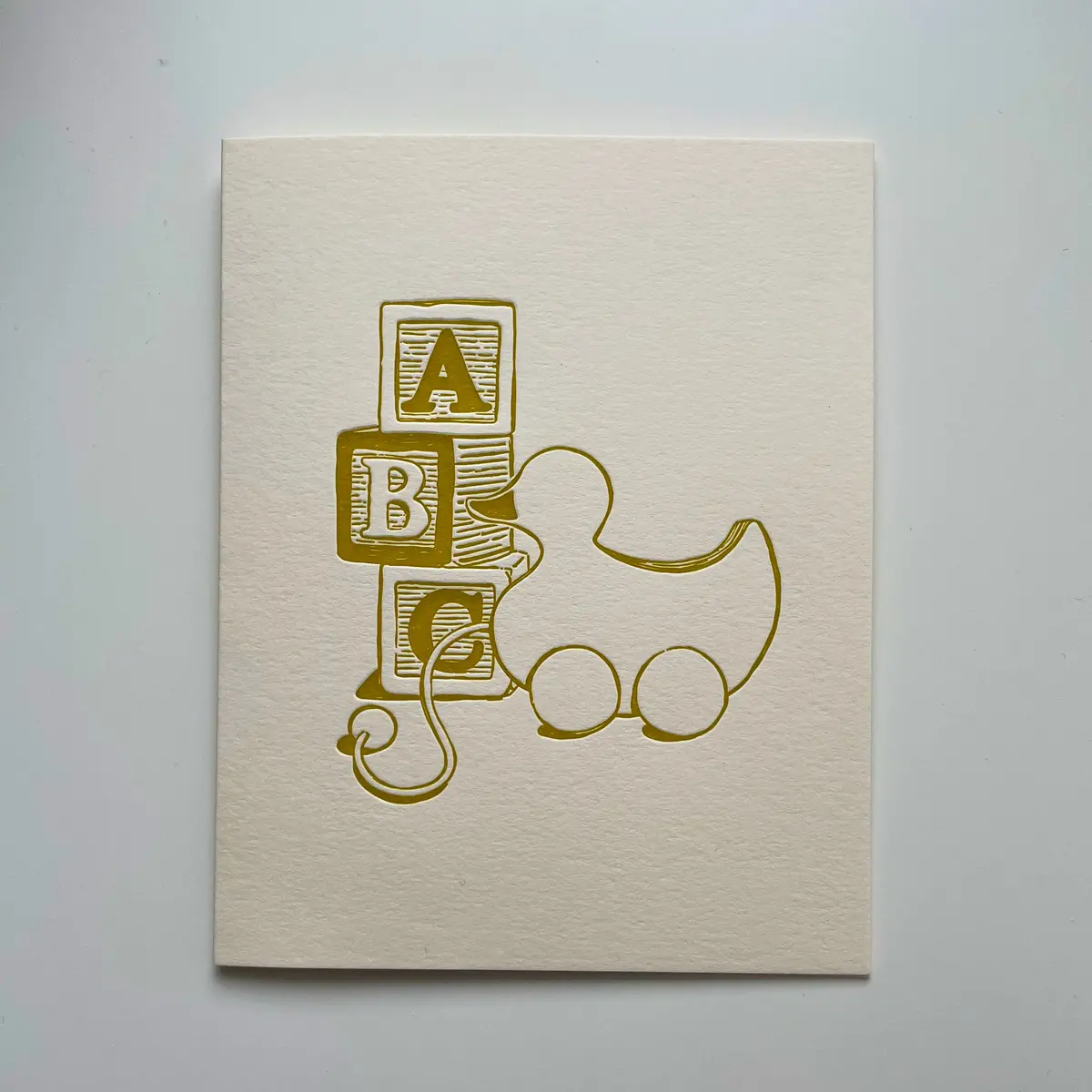 "Baby Blocks" Greeting Card 1