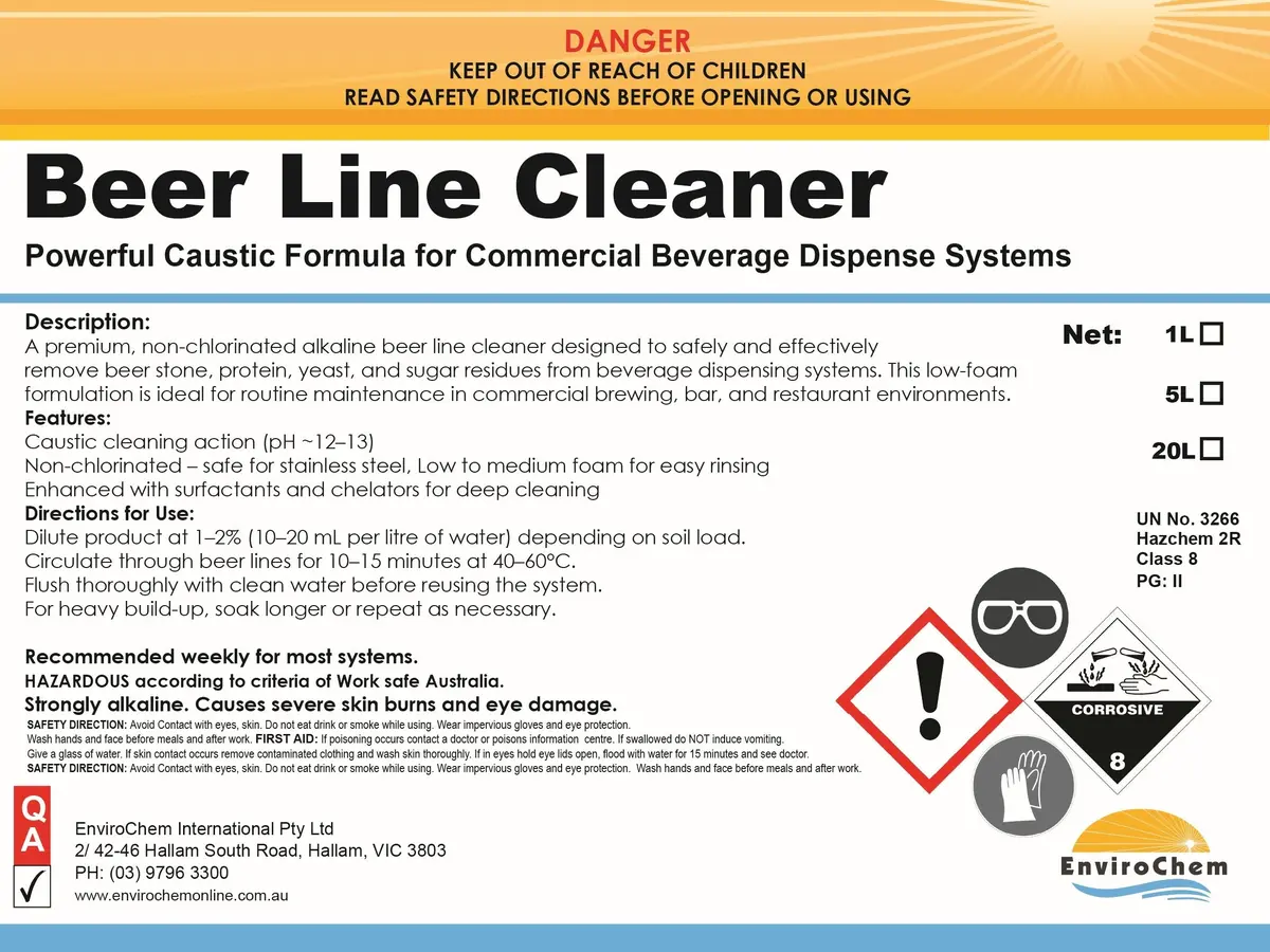 Beer Line Cleaner 1