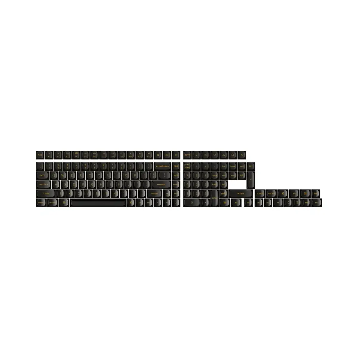 Keychron - Black Transparent Osa Full Set Keycap Set - Transparentne Keycaps 1