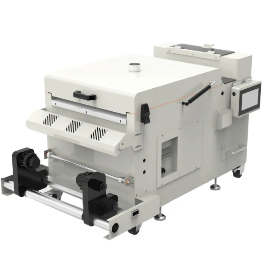 Absolute Color 15In (380Mm) Deluxe Automatic Tpu Adhesive Powder Shaker And Dryer Machine With Touch Screen 1